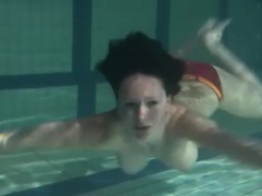 LovelyClips presents: Bikini stripped from girl in the pool