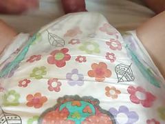 LovelyClips presents: Boy and girl in wet goodnites diapers plat with a dildo sex