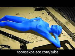 LovelyClips presents: Outerspace ass effect 3d animated