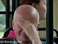 LovelyClips presents: Public sex in a city bus