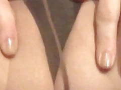 LovelyClips presents: Pantyhose pussy show