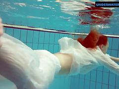 LovelyClips presents: Redhead diana hot and horny in a white dress