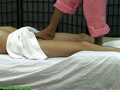 LovelyClips presents: Hidden cam ashiatsu massage with foot.hand happy ending
