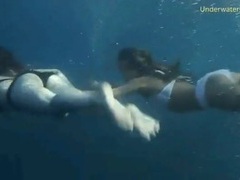 LovelyClips presents: Bikini girls filmed underwater in the ocean