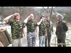 LovelyClips presents: Military girl gets fucked by her team