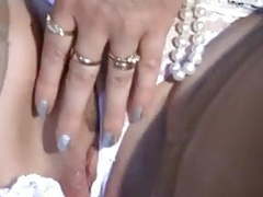LovelyClips presents: Mature mom upskirt, flashing, fingering smooth shaved pussy