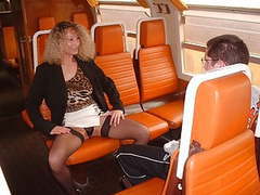 LovelyClips presents: Virgin boy and nasty mom in train
