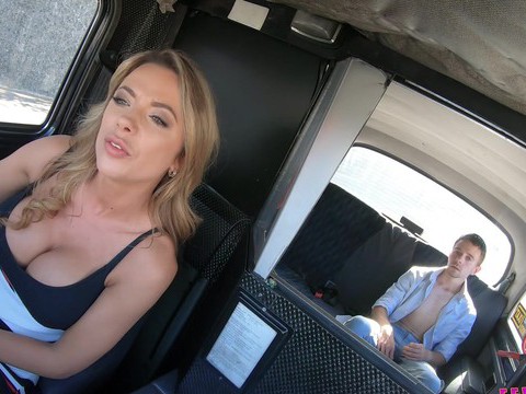 LovelyClips presents: Lucky passenger fucks wet pussy of horny taxi driver shalina devine
