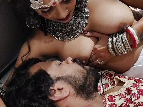 LovelyClips presents: First night of a newly married desi beautiful girl with addicted husband
