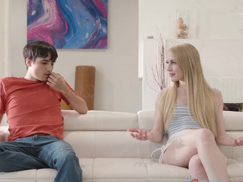 LovelyClips presents: Pale babe emma starletto gets licked and fucked by a lucky roommate