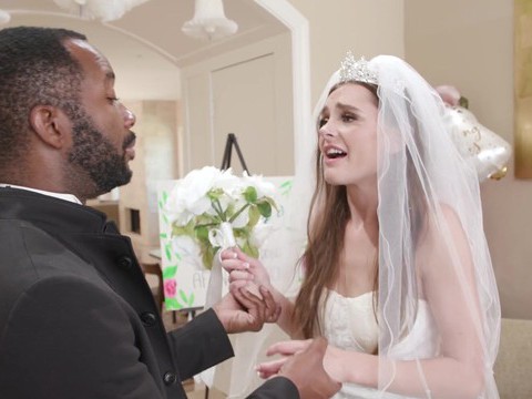 LovelyClips presents: Hardcore interracial gangbang with hot ass bride aften opal. hd