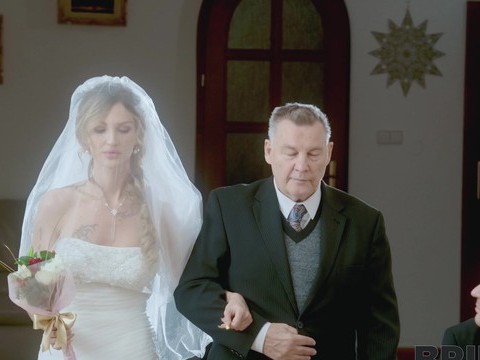 LovelyClips presents: Newly wedded bride olivia sparkle gives head and gets fucked