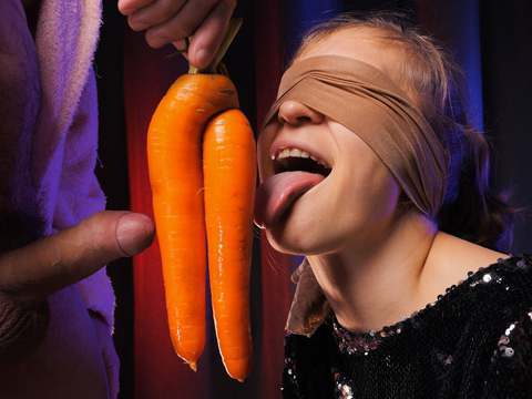 LovelyClips presents: I'm very angry!! my stepbrother tricked me into sucking his dick with the help of taste game - xsanyany