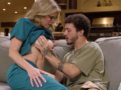 LovelyClips presents: Blonde cory chase with large tits gets fucked in missionary