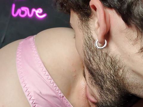 LovelyClips presents: I lick my girlfriend's shaved pussy, close-up on ass