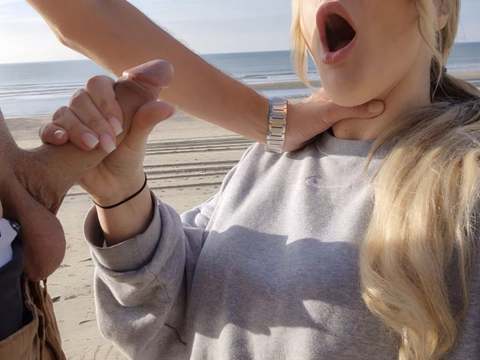 LovelyClips presents: Outdoor after a blowjob for a stranger on the beach, i was fucked in public