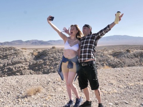 LovelyClips presents: Amber moore enjoys while giving her lover a good blowjob