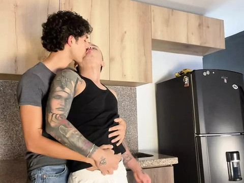 LovelyClips presents: Colombian boy shows how to take a huge cock - enriquemudu & milky_santy