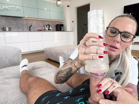 LovelyClips presents: Ride therapy for pole fever - raw xxl glasses facial you won't forget