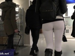 LovelyClips presents: Jeny smith  camel toe white leggings