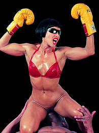 LovelyClips presents: Strong Shagal won't stop untill this Big Black Cock is KO
