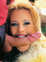 LovelyClips presents: Blonde Cora Works Hard With Mouth and Ass to Get a Facial