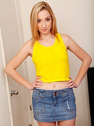 LovelyClips presents: Perky breasted Zoey Parker fingering her tight pussy
